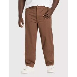 Harbor Bay by DXL Continuous Comfort Pants Brown Size 50x28 NWT